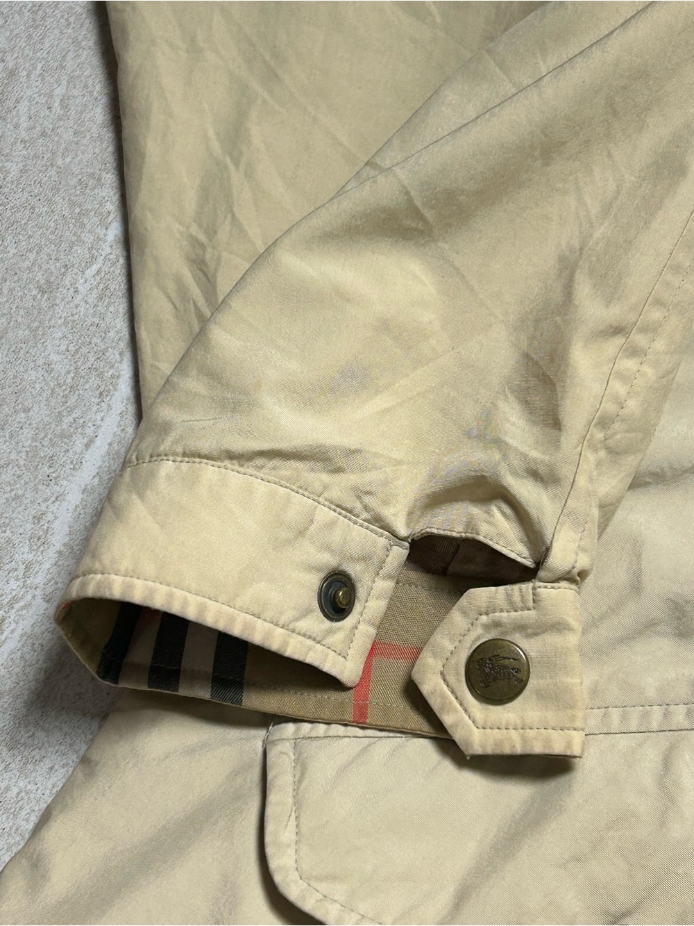 VINTAGE BURBERRY MENS UTILITY FIELD JACKET SZ M NOVA CHECK PLAID USA MADE RARE - Picture 5 of 16
